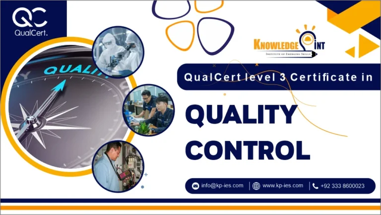 Qualcert level 3 certificate in quality control