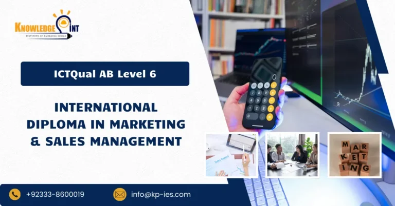 ICTQual AB Level 6 International Diploma in Marketing & Sales Management