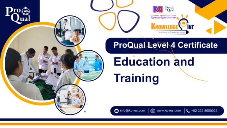 ProQual Level 4 Certificate in Education and Training