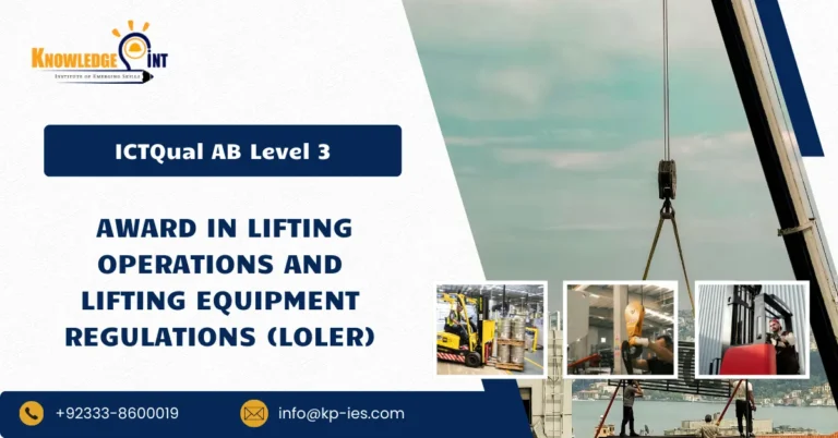 ICTQual AB Level 3 Award in Lifting Operations and Lifting Equipment Regulations (LOLER)