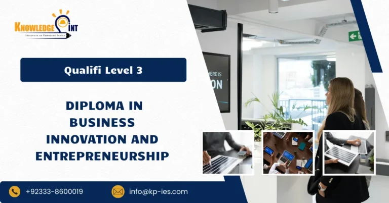 Qualifi Level 3 Diploma in Business Innovation and Entrepreneurship