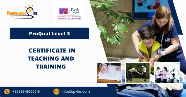 ProQual Level 3 Certificate in Teaching and Training
