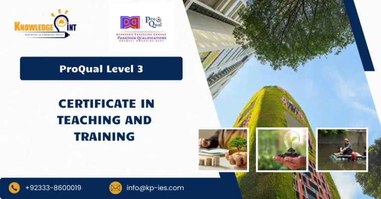 ProQual Level 3 Award in Environmental Management
