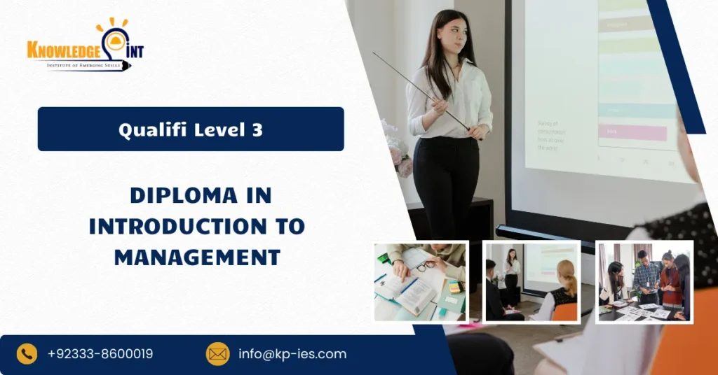 Qualifi Level 3 Diploma in Introduction to Management