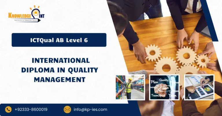 ICTQual AB Level 6 International Diploma in Quality Management