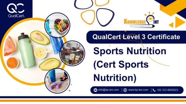 QualCert Level 3 Certificate in Sports Nutrition (Cert Sports Nutrition)