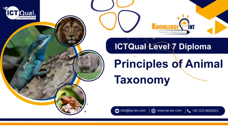 ICTQual Level 7 Diploma in Principles of Animal Taxonomy