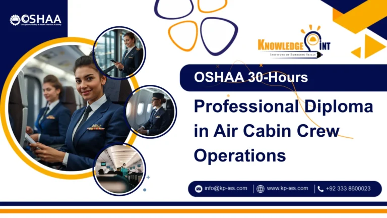 OSHAA 30-Hours Professional Diploma in Air Cabin Crew Operations