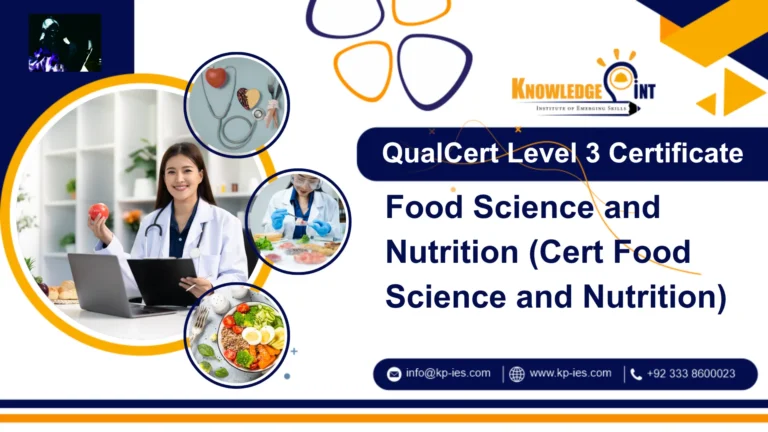 QualCert Level 3 Certificate in Food Science and Nutrition (Cert Food Science and Nutrition)